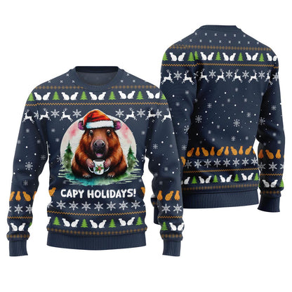Unique Capymas Ugly Christmas Sweater