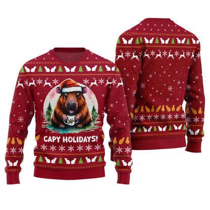 Unique Capymas Ugly Christmas Sweater