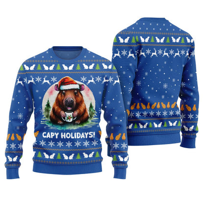 Unique Capymas Ugly Christmas Sweater