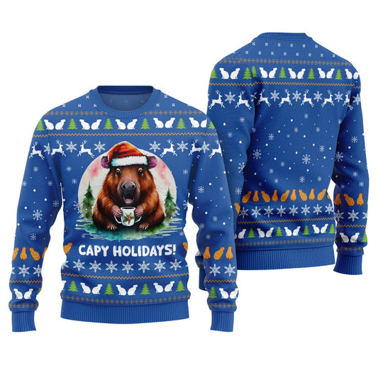 Unique Capymas Ugly Christmas Sweater
