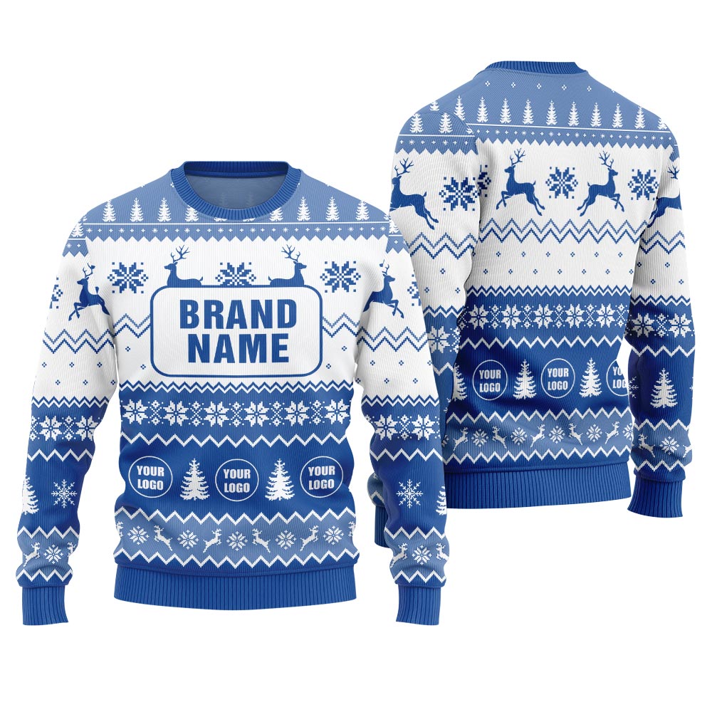 Unique Custom Brand Name And Logo For Business Christmas Sweater