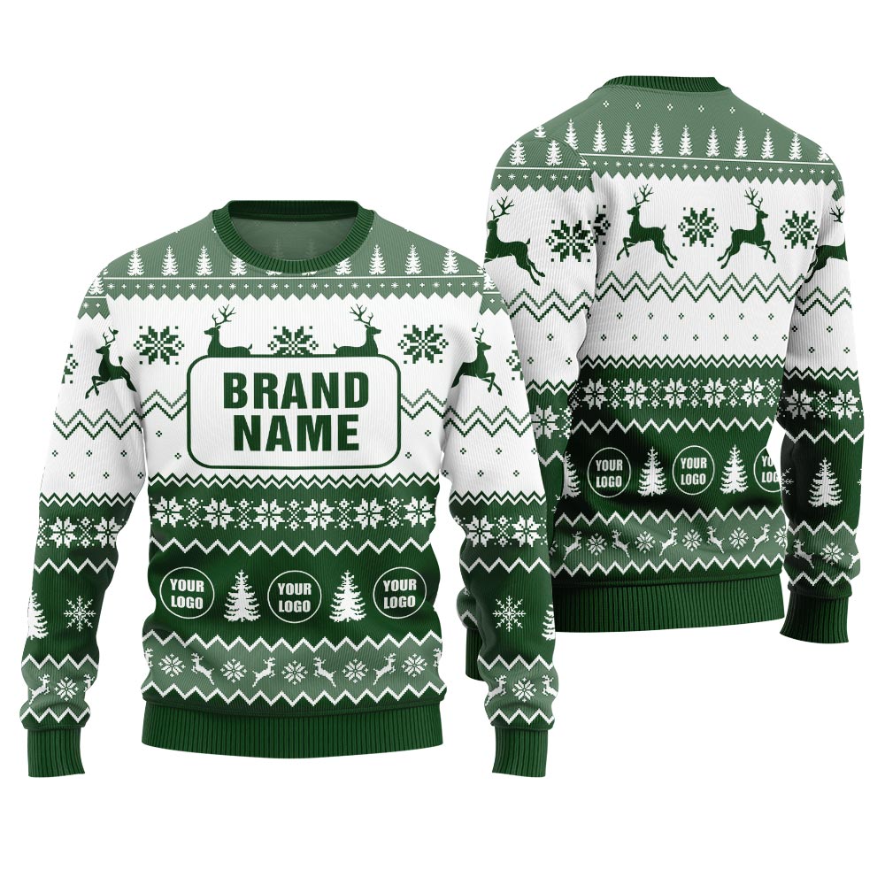 Unique Custom Brand Name And Logo For Business Christmas Sweater