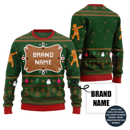 Unique Custom Brand Name Holiday Sweater