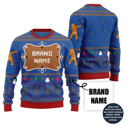 Unique Custom Brand Name Holiday Sweater