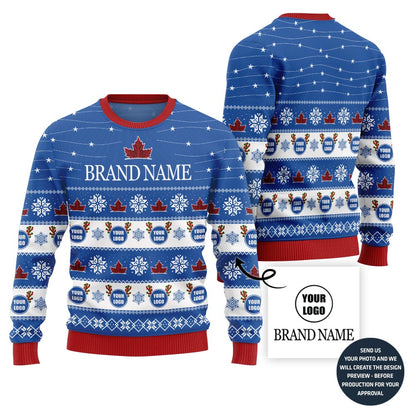 Unique Custom Brand Name Ugly Sweater For Men