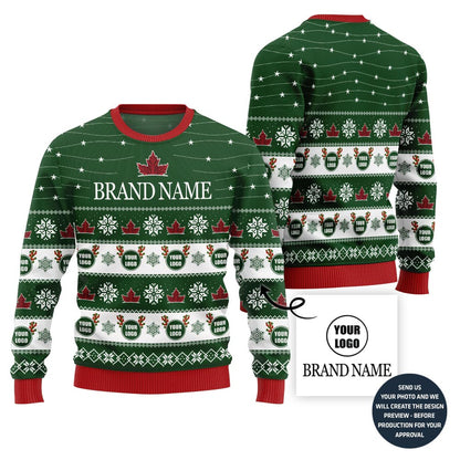 Unique Custom Brand Name Ugly Sweater For Men