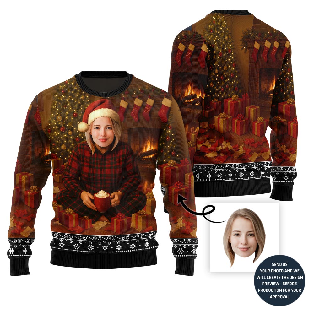 Unique Custom Face Holiday Sweater