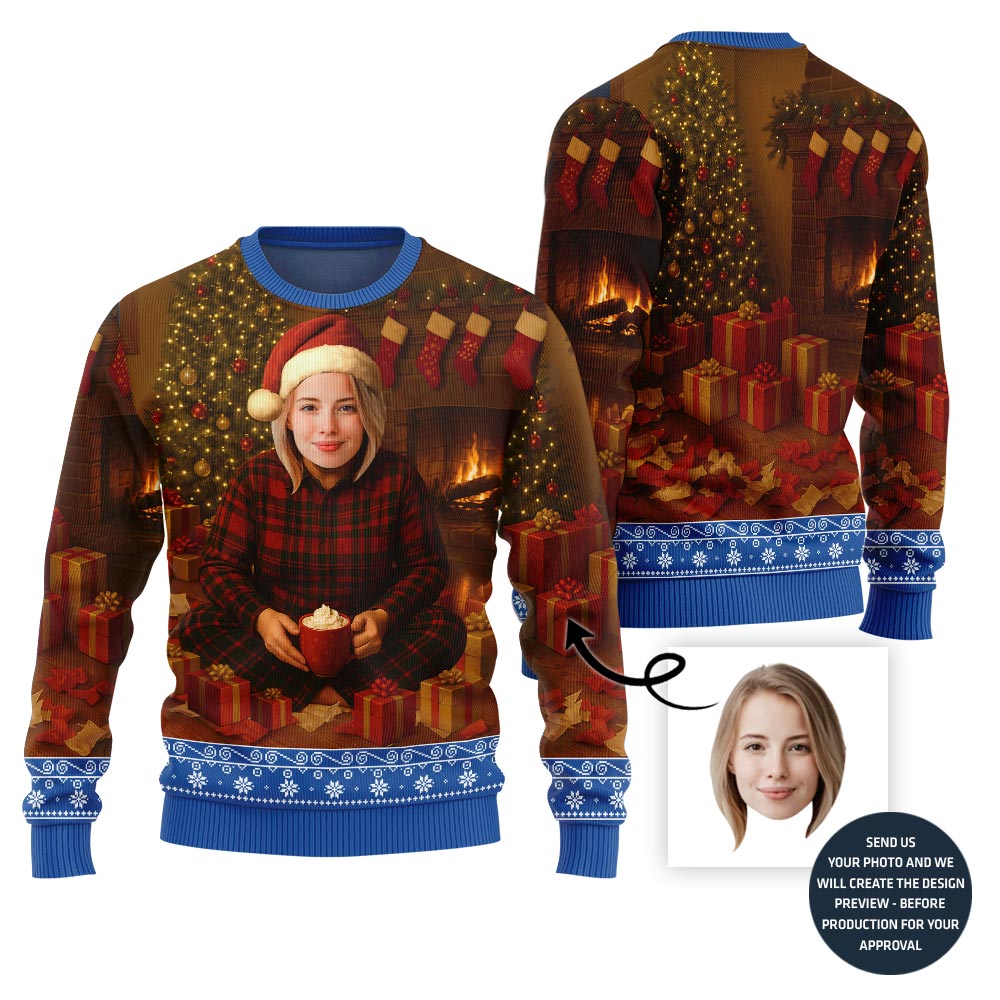 Unique Custom Face Holiday Sweater
