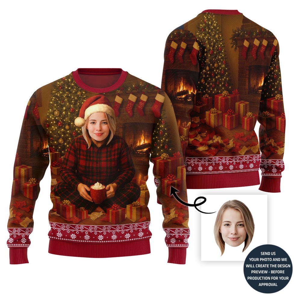 Unique Custom Face Holiday Sweater