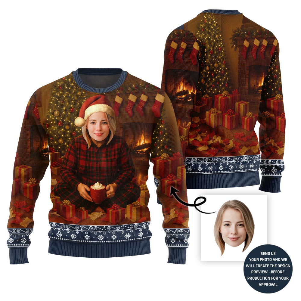 Unique Custom Face Holiday Sweater
