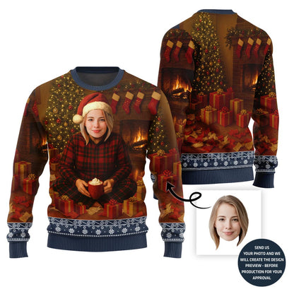 Unique Custom Face Holiday Sweater