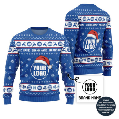 Unique Custom Logo And Brand Christmas Sweater For Teams