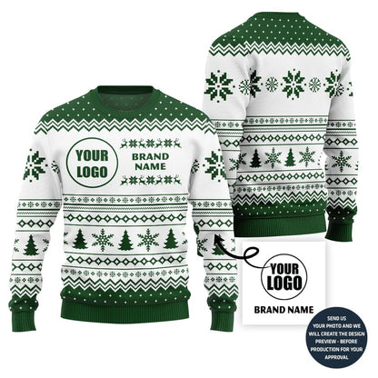 Unique Custom Logo And Brand Name Ugly Christmas Sweater