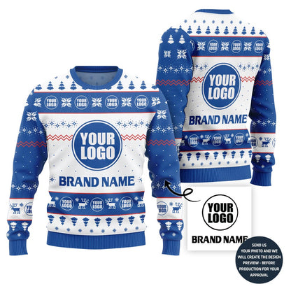 Unique Custom Logo And Brand Name Ugly Holiday Sweater