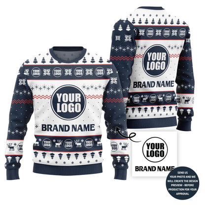 Unique Custom Logo And Brand Name Ugly Holiday Sweater