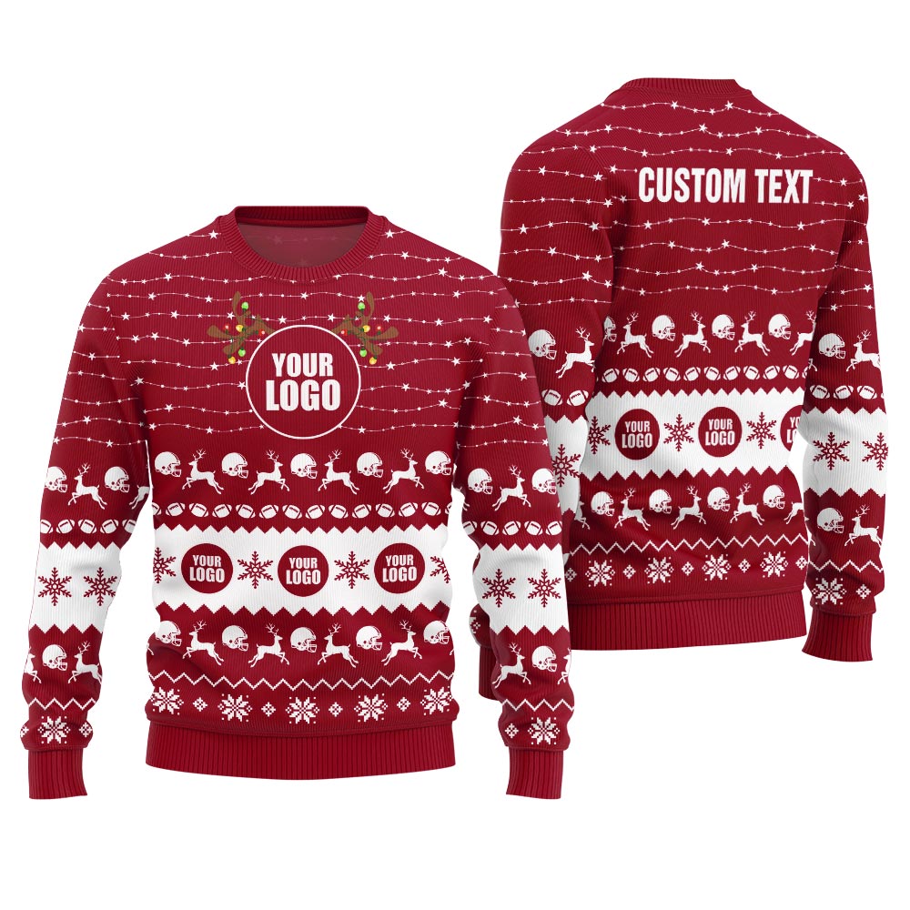 Unique Custom Logo Brand Ugly Christmas Sweater For Women