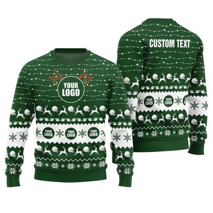 Unique Custom Logo Brand Ugly Christmas Sweater For Women