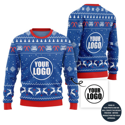 Unique Custom Logo Corporate Holiday Sweater