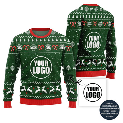 Unique Custom Logo Corporate Holiday Sweater