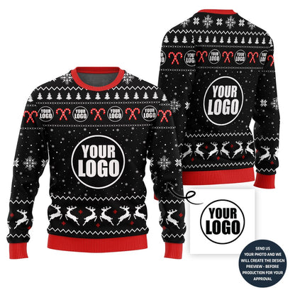 Unique Custom Logo Corporate Holiday Sweater