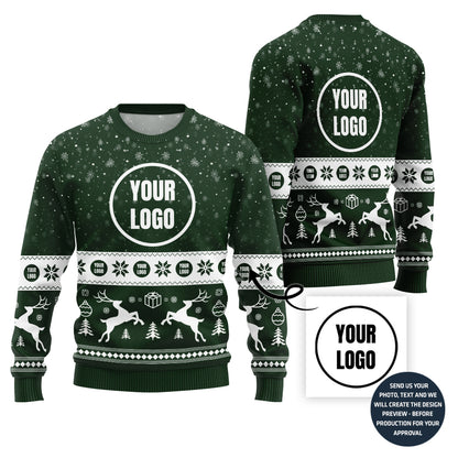 Unique Custom Logo For Brand Xmas Sweater