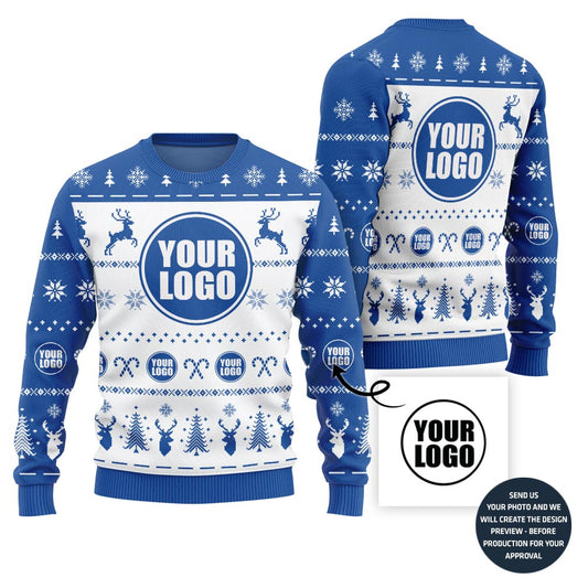 Unique Custom Logo For Bulk Order Holiday Sweater