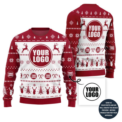 Unique Custom Logo For Bulk Order Holiday Sweater