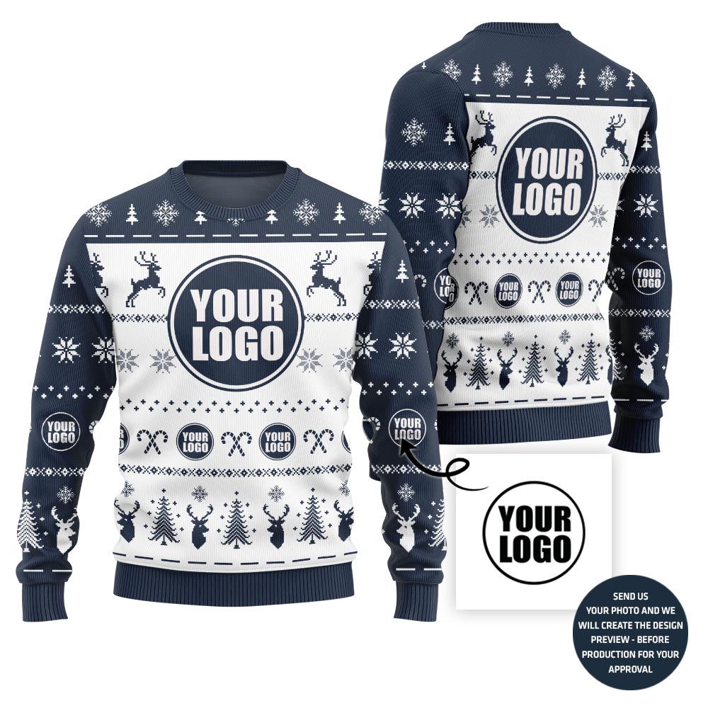 Unique Custom Logo For Bulk Order Holiday Sweater