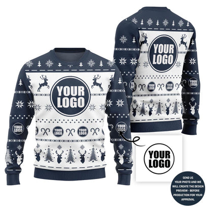 Unique Custom Logo For Bulk Order Holiday Sweater