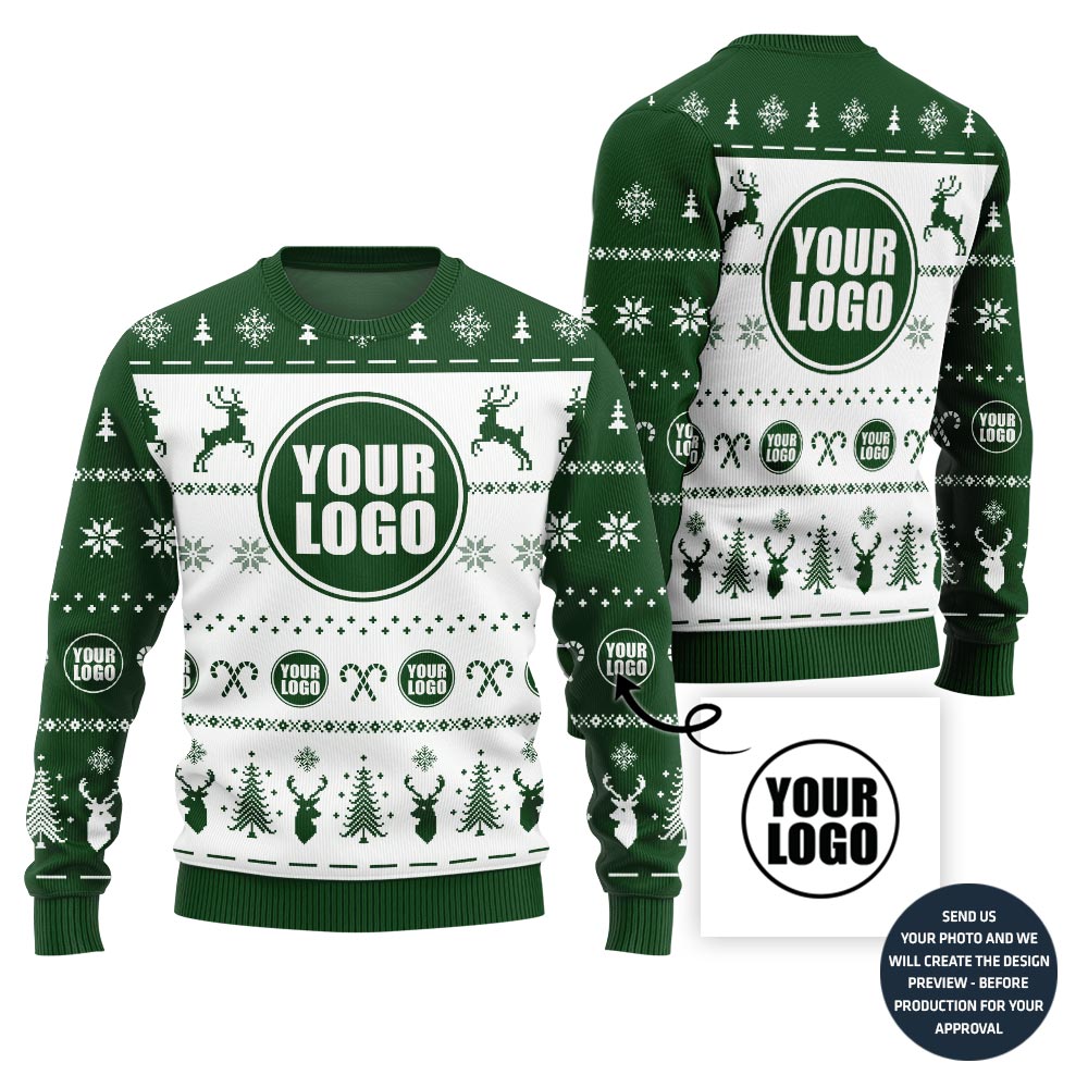 Unique Custom Logo For Bulk Order Holiday Sweater