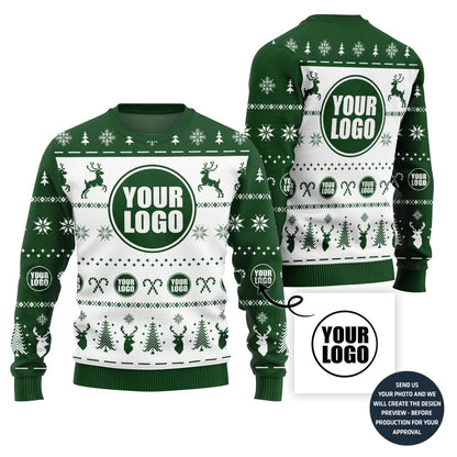 Unique Custom Logo For Bulk Order Holiday Sweater