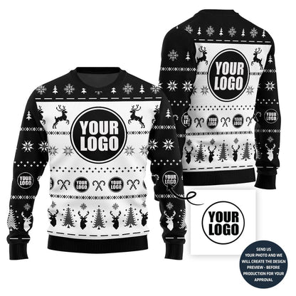 Unique Custom Logo For Bulk Order Holiday Sweater