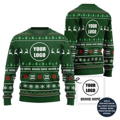 Unique Custom Logo For Company Xmas Sweater