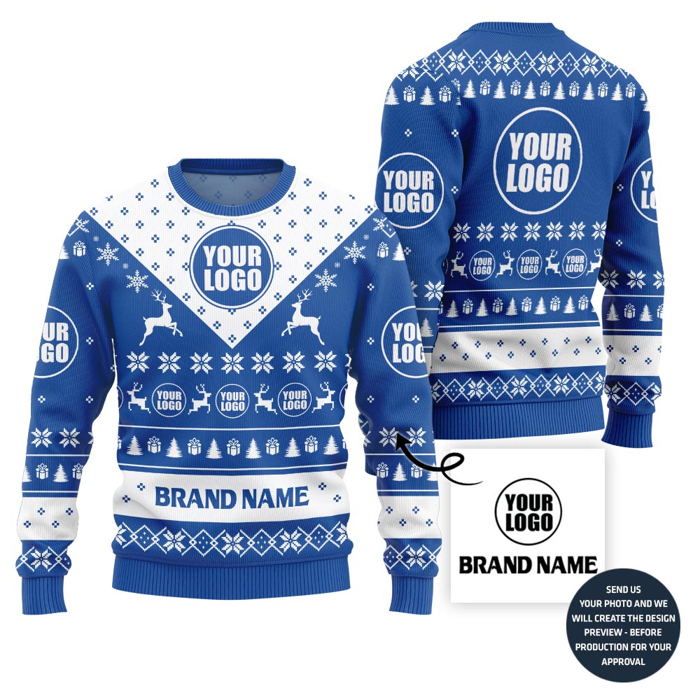 Unique Custom Logo For Group Xmas Sweater