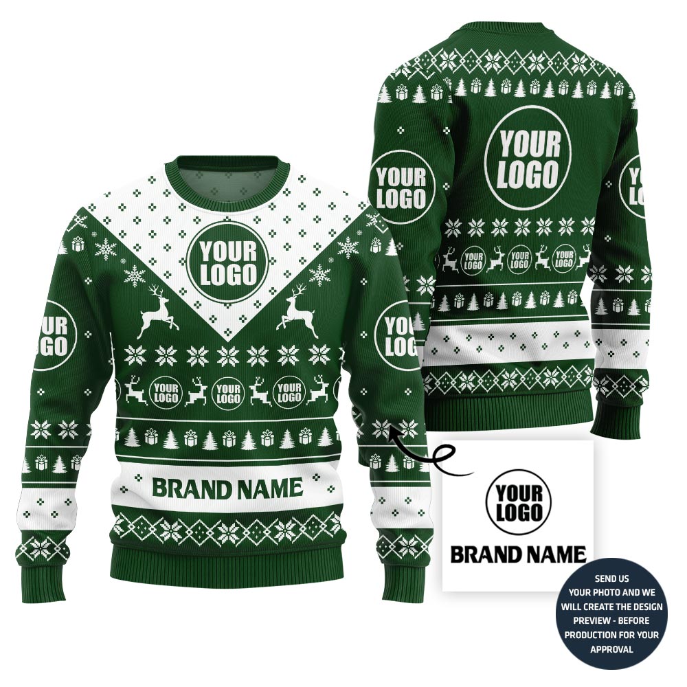 Unique Custom Logo For Group Xmas Sweater