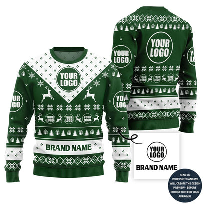 Unique Custom Logo For Group Xmas Sweater