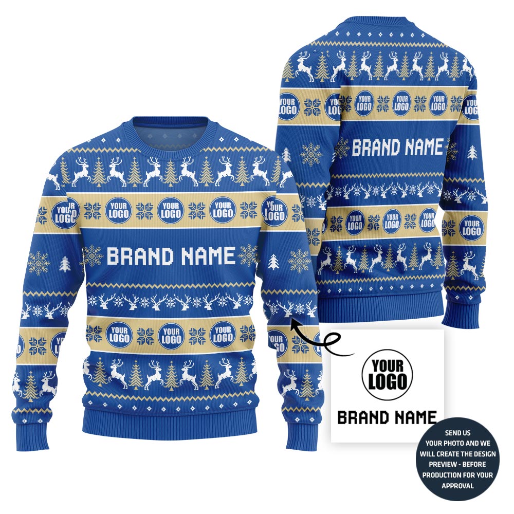 Unique Custom Logo For Team Xmas Sweater