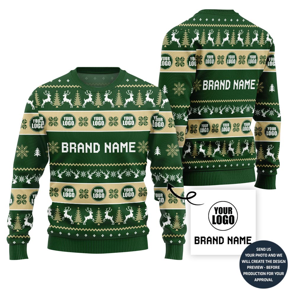 Unique Custom Logo For Team Xmas Sweater