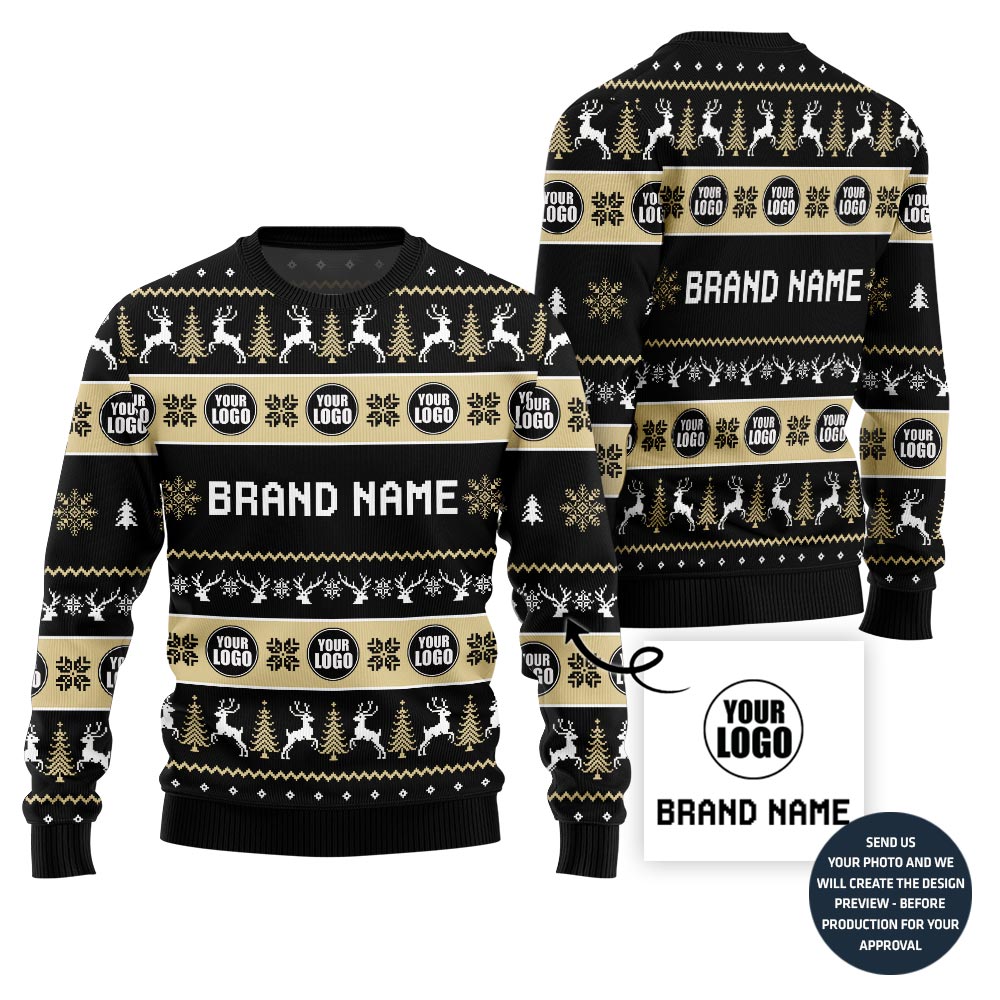 Unique Custom Logo For Team Xmas Sweater