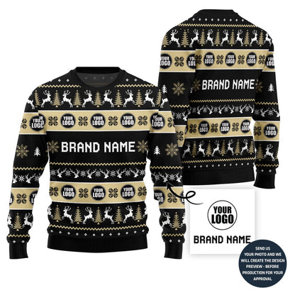 Unique Custom Logo For Team Xmas Sweater