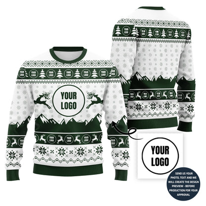 Unique Custom Logo Holiday Sweater For Company