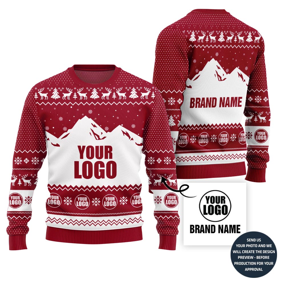 Unique Custom Logo Team Ugly Xmas Sweater