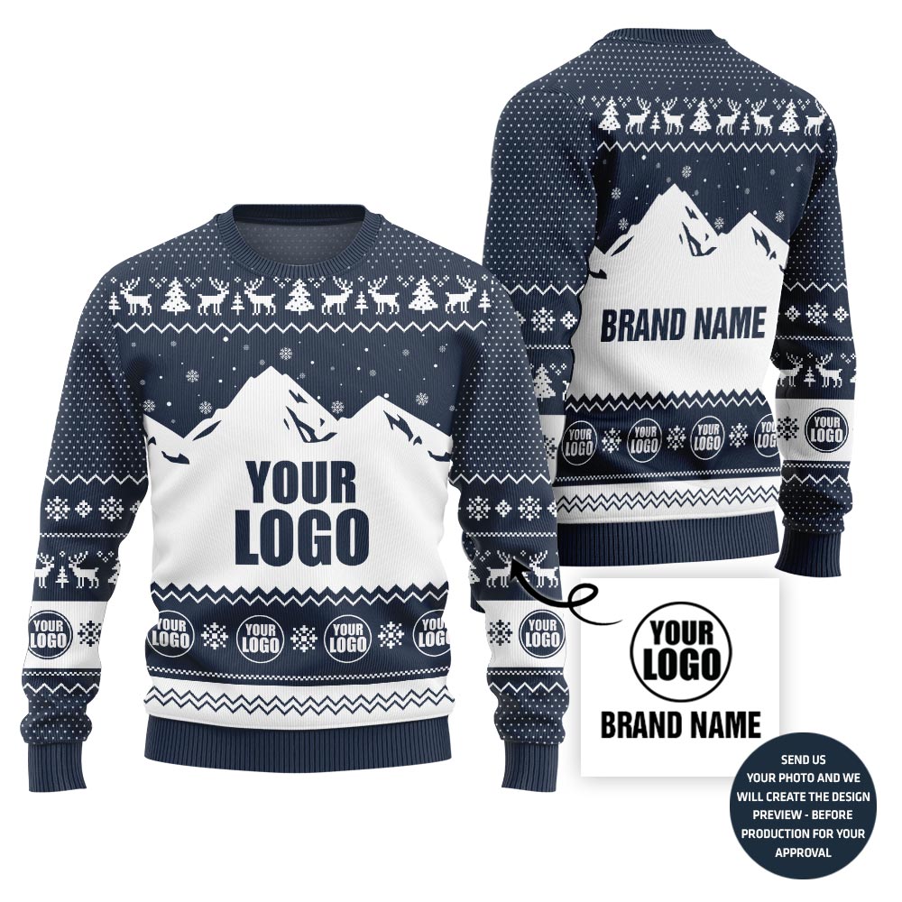 Unique Custom Logo Team Ugly Xmas Sweater