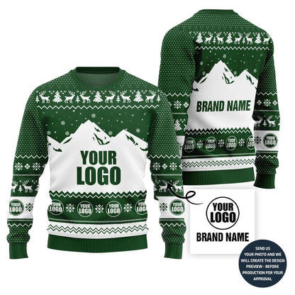 Unique Custom Logo Team Ugly Xmas Sweater
