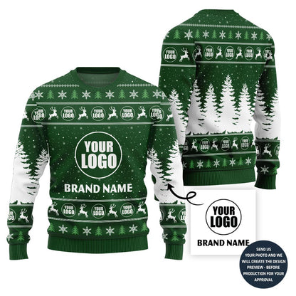 Unique Custom Logo Xmas Sweater For Brand