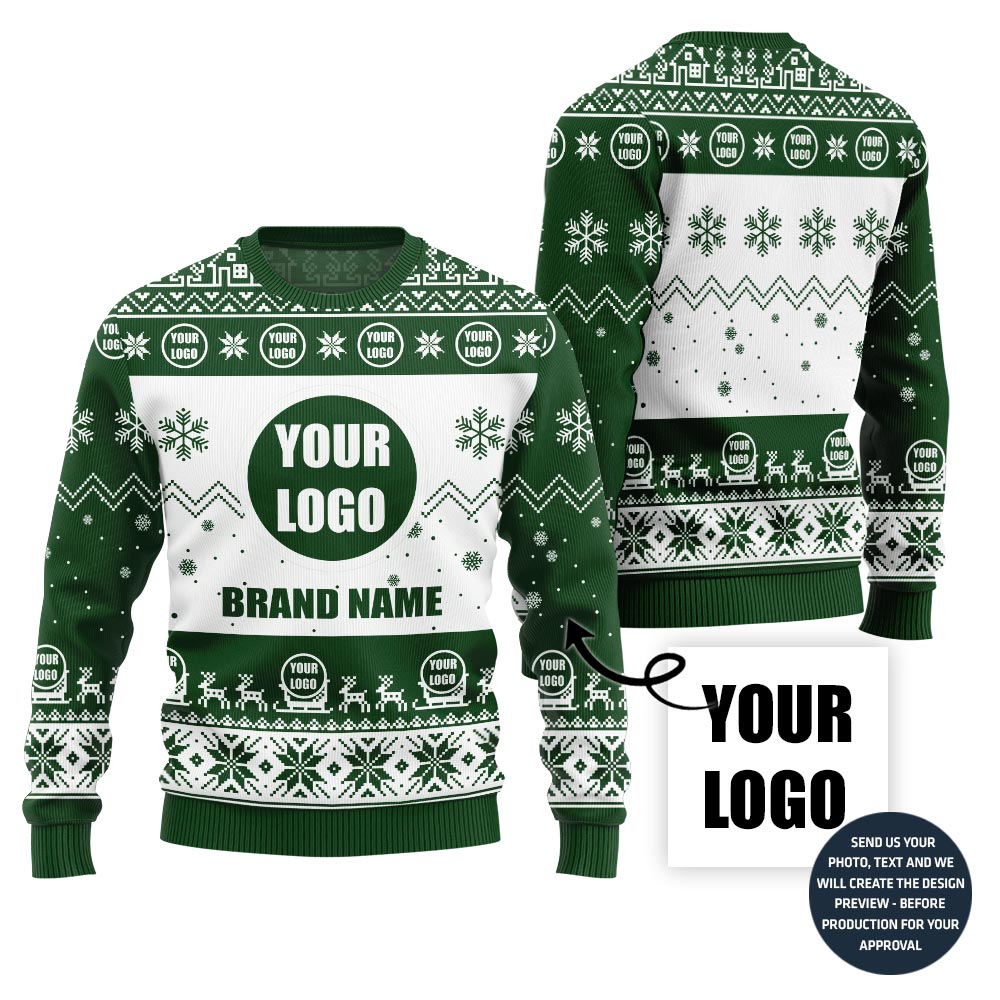 Unique Custom Logo Xmas Sweater For Team