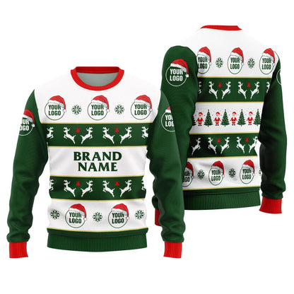 Unique Custom Ugly Xmas Sweater â€“ Add Your Logo, Face or Message