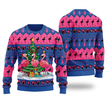 Unique Flamingo Ugly Christmas Sweater
