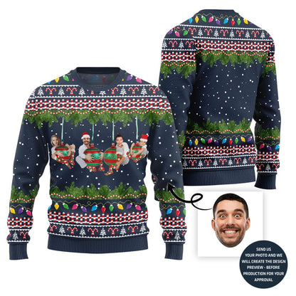 Unique Ornament Theme Custom Photo Ugly Xmas Sweater