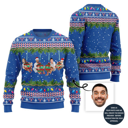 Unique Ornament Theme Custom Photo Ugly Xmas Sweater